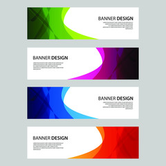 Vector Abstract design banner web template