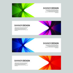 Fototapeta premium Vector Abstract design banner web template