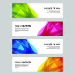 Fototapeta premium Vector Abstract design banner web template