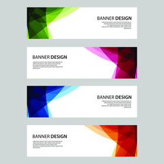 Fototapeta premium Vector Abstract design banner web template