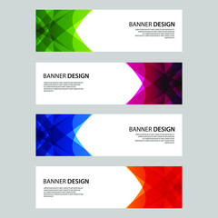 Fototapeta premium Vector Abstract design banner web template