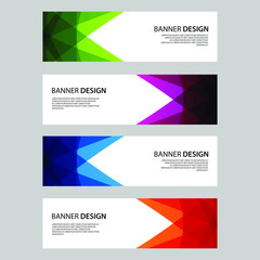 Fototapeta premium Vector Abstract design banner web template