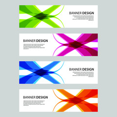Fototapeta premium Vector Abstract design banner web template