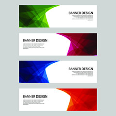 Fototapeta premium Vector Abstract design banner web template