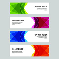 Fototapeta premium Vector Abstract design banner web template