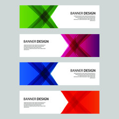 Fototapeta premium Vector Abstract design banner web template