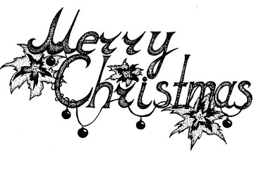 Christmas greetings with flowers and decor © Anastasiya