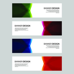 Fototapeta premium Vector Abstract design banner web template