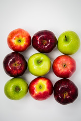Apples on White Background