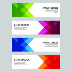 Fototapeta premium Vector Abstract design banner web template