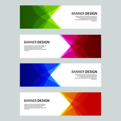 Vector Abstract design banner web template