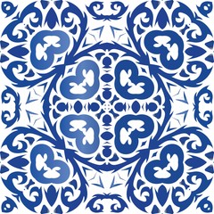 Antique azulejo tiles patchwork.