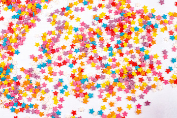 Asterisks background New Year holiday stars texture