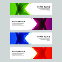 Vector Abstract design banner web template