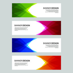 Vector Abstract design banner web template