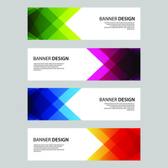 Naklejka premium Vector Abstract design banner web template