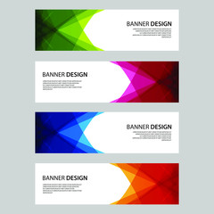 Fototapeta premium Vector Abstract design banner web template