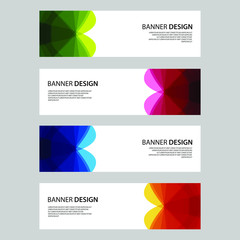 Fototapeta premium Vector Abstract design banner web template