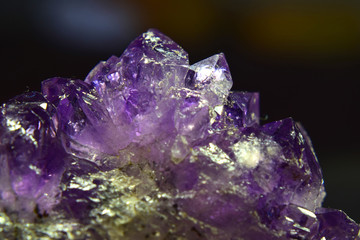  Amethyst is a beautiful colored gemstone. naturally