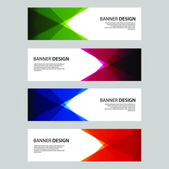 Naklejka premium Vector Abstract design banner web template