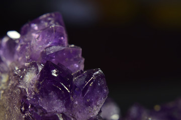  Amethyst is a beautiful colored gemstone. naturally
