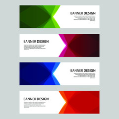 Fototapeta premium Vector Abstract design banner web template