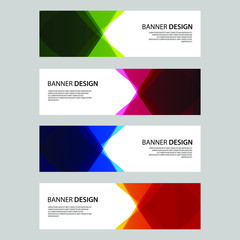 Vector Abstract design banner web template