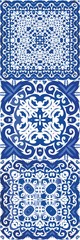 Ethnic ceramic tiles in portuguese azulejo.