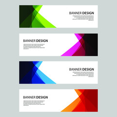 Fototapeta premium Vector Abstract design banner web template