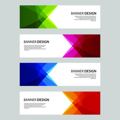 Vector Abstract design banner web template