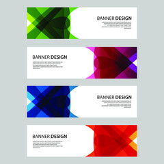 Fototapeta premium Vector Abstract design banner web template