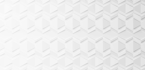 3d rendering White shape abstract pattern background.
