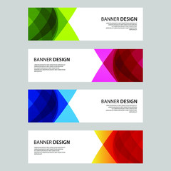 Fototapeta premium Vector Abstract design banner web template