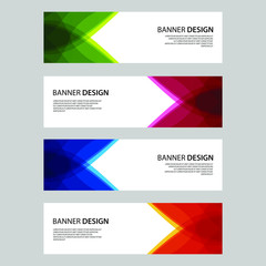 Vector Abstract design banner web template