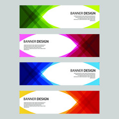 Vector Abstract design banner web template