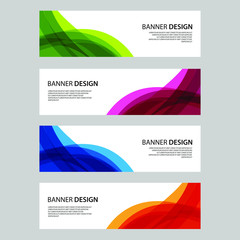 Fototapeta premium Vector Abstract design banner web template