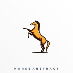 Horse Jump Illustration Vector Template