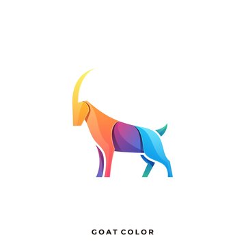 Goat Abstract Illustration Vector Template