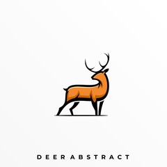 Deer Abstract Illustration Vector Template