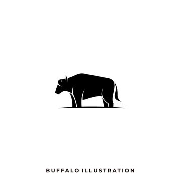 Abstract Buffalo Illustration Vector Template