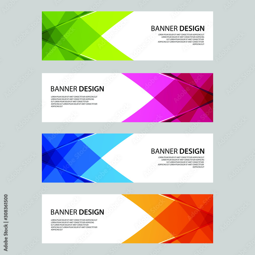 Wall mural vector abstract design banner web template