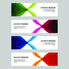 Fototapeta premium Vector Abstract design banner web template
