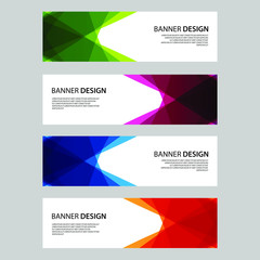Fototapeta premium Vector Abstract design banner web template