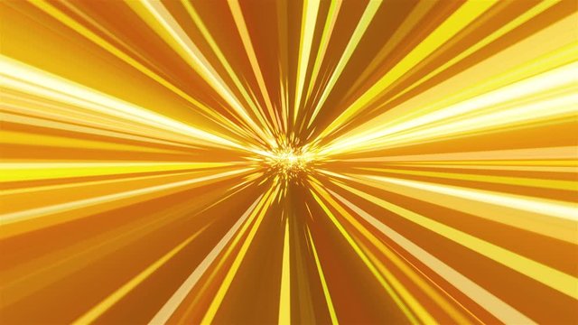 Computer generated abstract backdrop from many golden rays and particles, 3D rendering