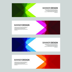Vector Abstract design banner web template