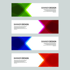 Vector Abstract design banner web template