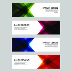 Fototapeta premium Vector Abstract design banner web template