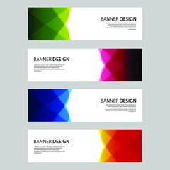Fototapeta premium Vector Abstract design banner web template