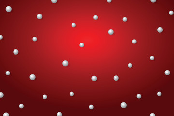 Red Christmas background with ornament decoration.