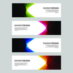 Fototapeta premium Vector Abstract design banner web template